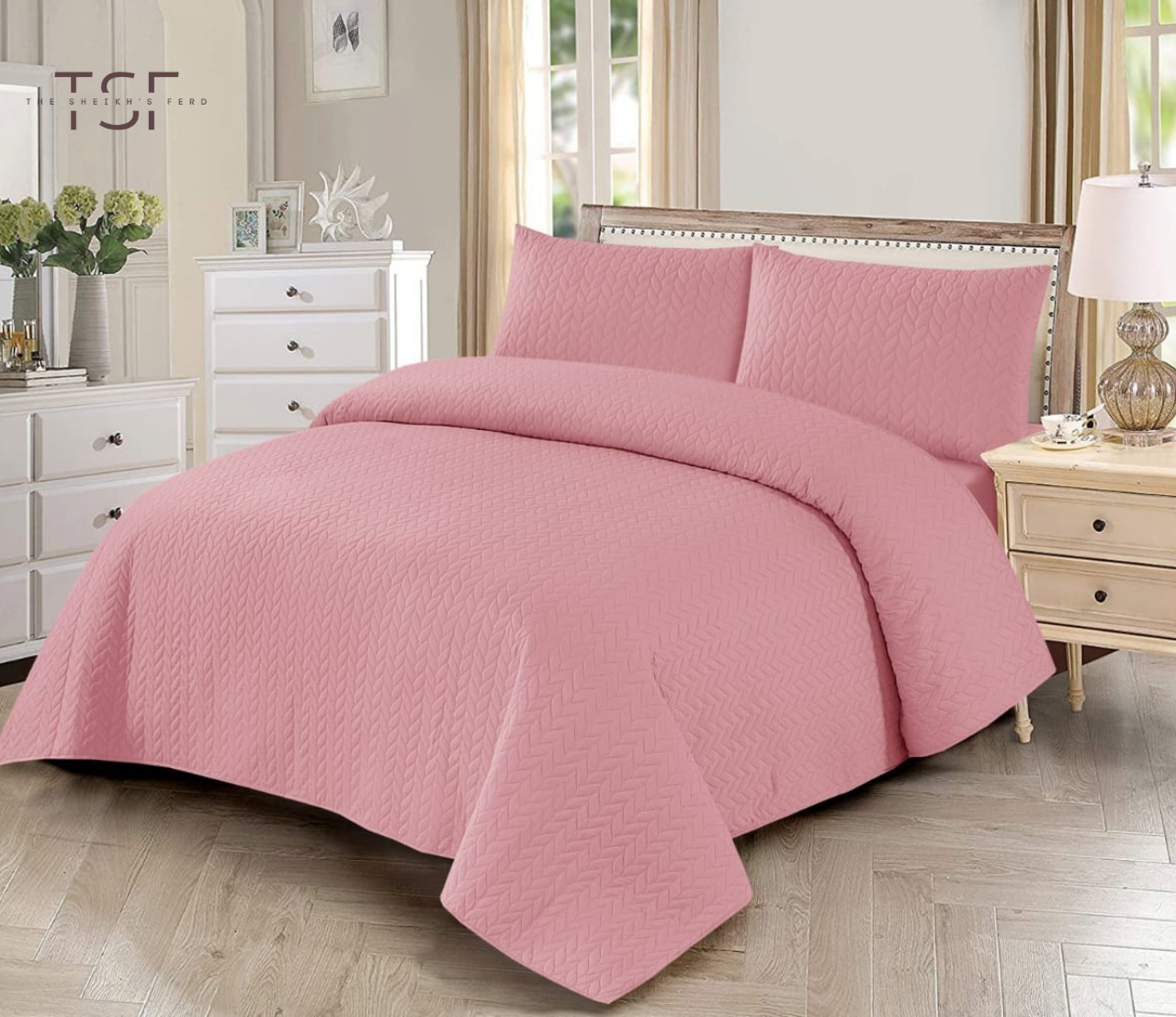 Luxury Bed Sheet-Simple prints