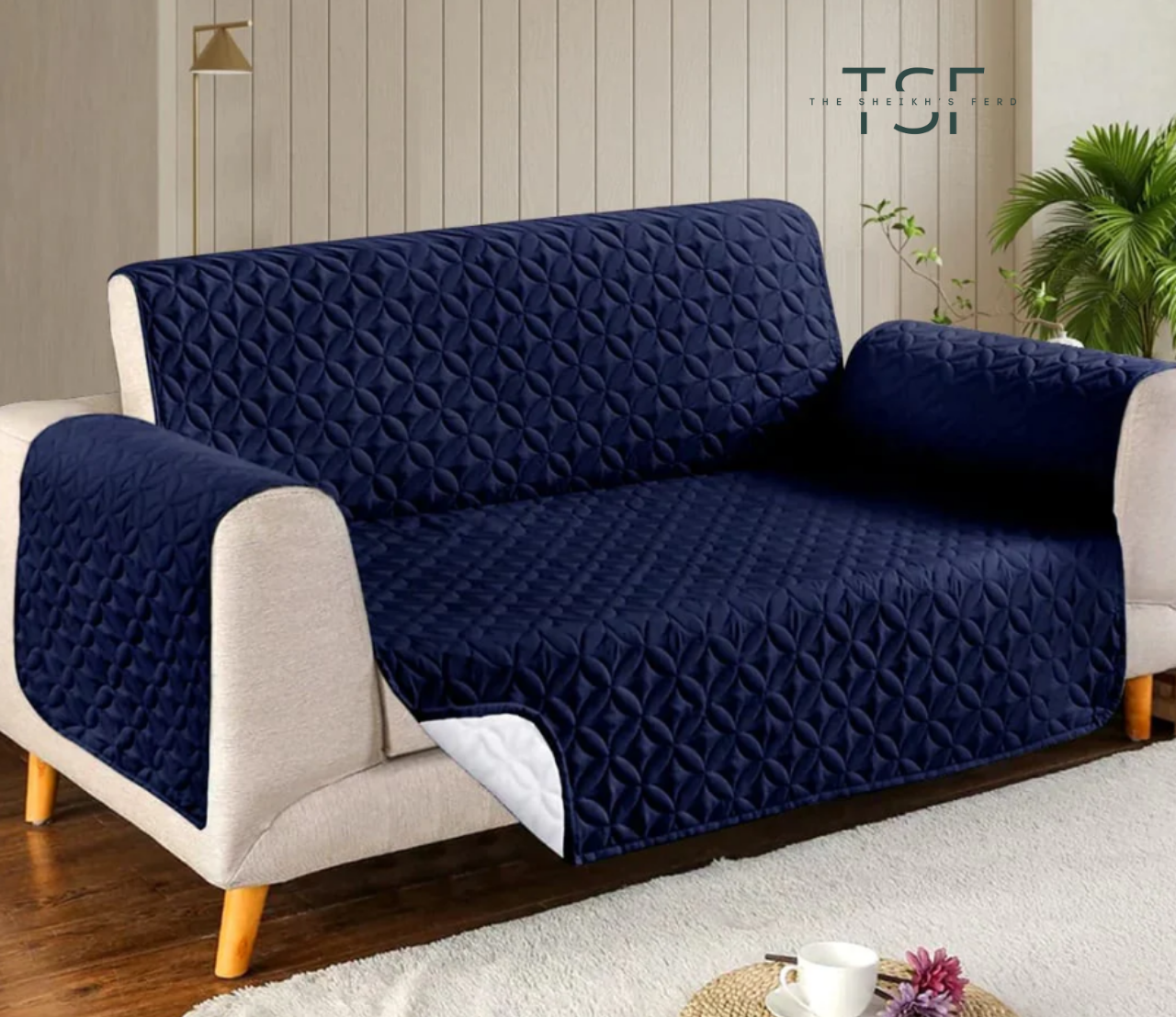 Micro Fiber Quilted Sofa Cover