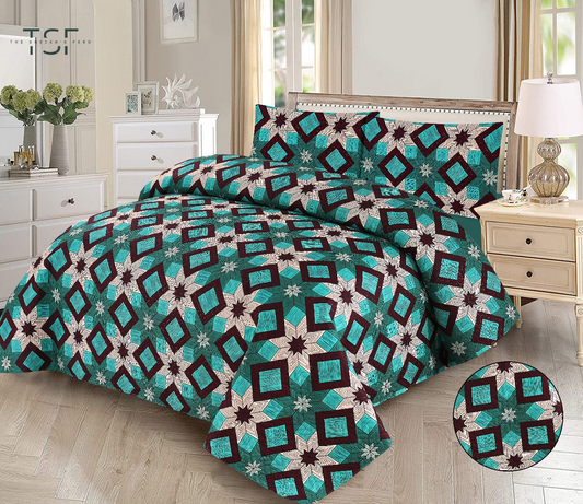 Luxury Bed Sheet Double Bed-Design[TSF-126]
