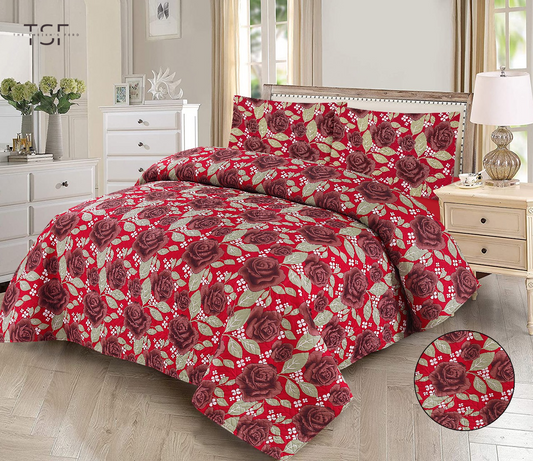 Luxury Bed Sheet Double Bed-Design[TSF-128]