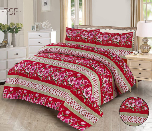 Luxury Bed Sheet Double Bed-Design[TSF-134]