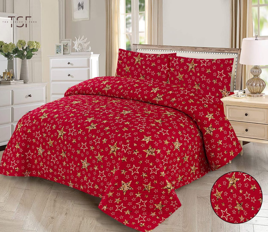 Luxury Bed Sheet Double Bed-Design[TSF-136]