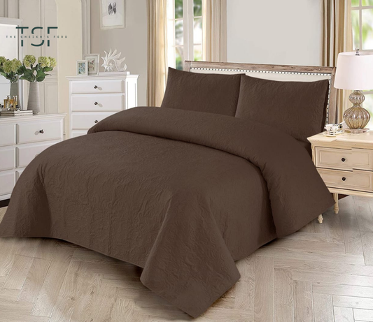 Luxury Bed Sheet Double-Simple Prints [TSF-A11]