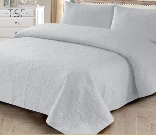 Luxury Bed Sheet Double-Simple Prints [TSF-A12]