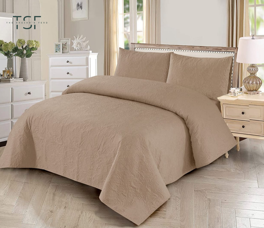 Luxury Bed Sheet Double-Simple Prints [TSF-A13]