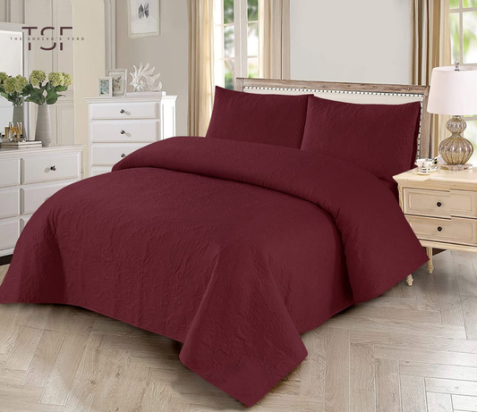 Luxury Bed Sheet Double-Simple Prints [TSF-A20]