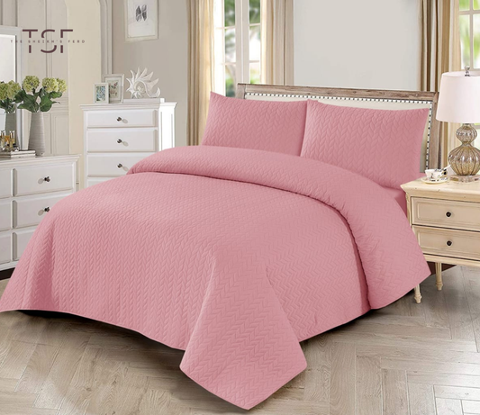 Luxury Bed Sheet Double-Simple Prints [TSF-A23]