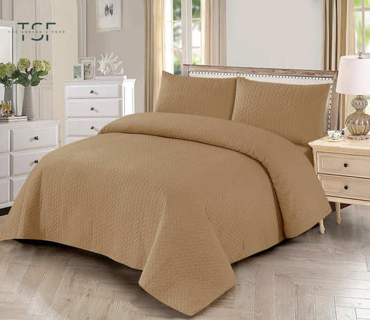 Luxury Bed Sheet Double-Simple Prints [TSF-A25]
