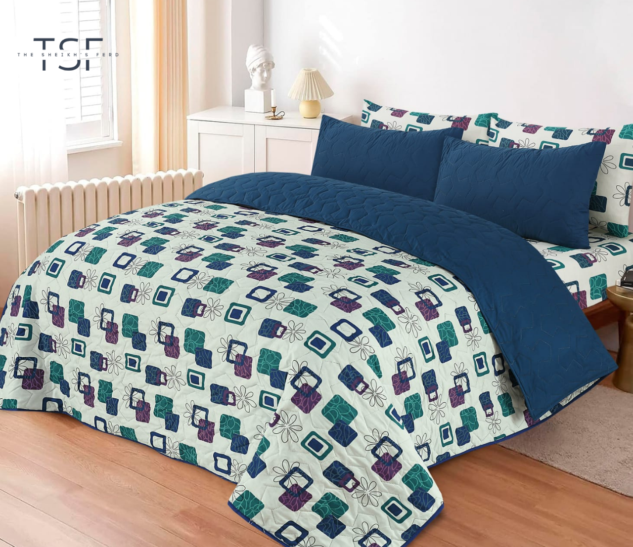 Comforter Set 6Pcs Premium Quality - [TSF-K63]