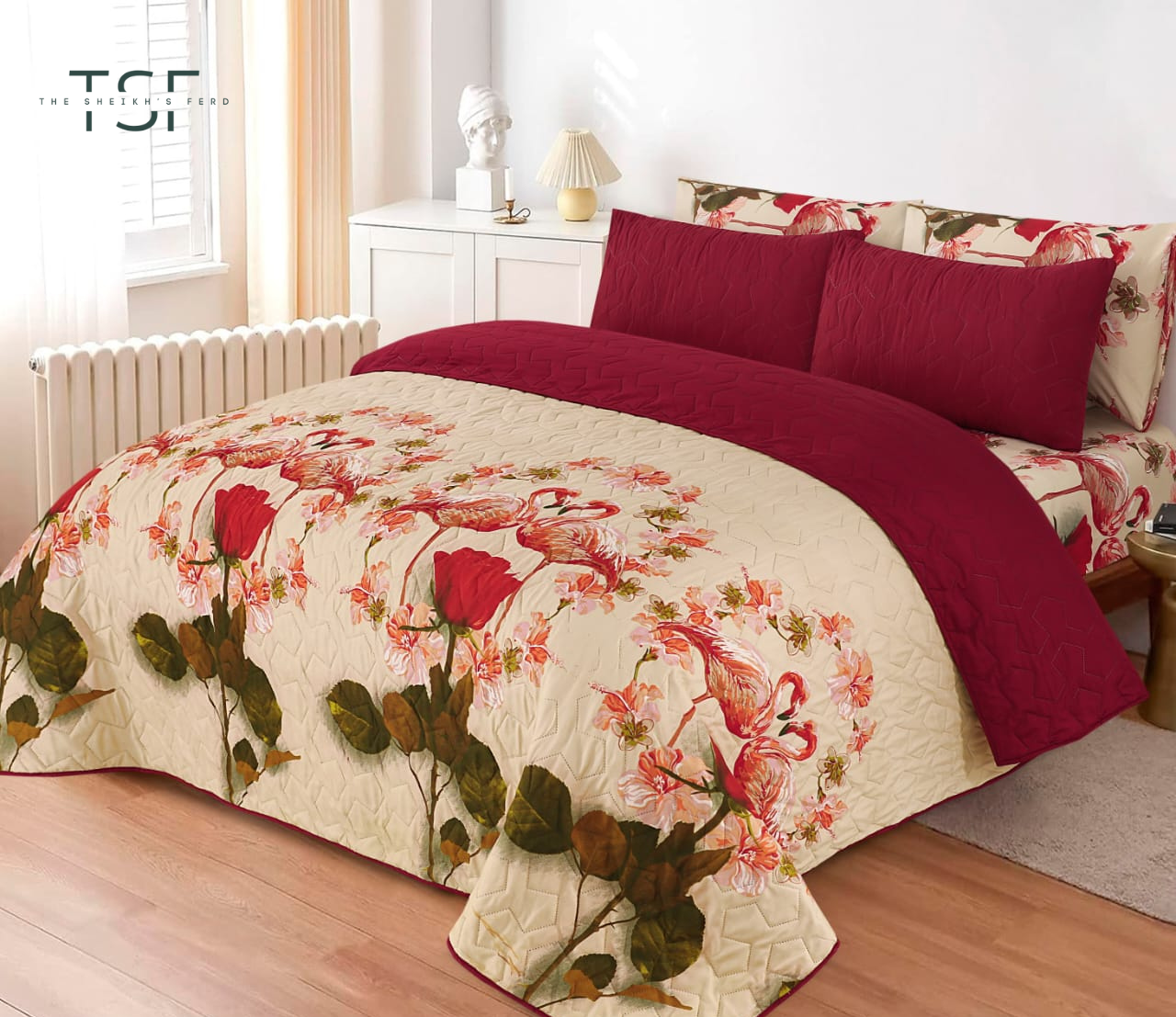 Comforter Set 6Pcs Premium Quality - [TSF-K78]