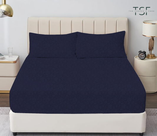 Cotton Bedsheet Double Bed-Mellani-[TSF-M32]