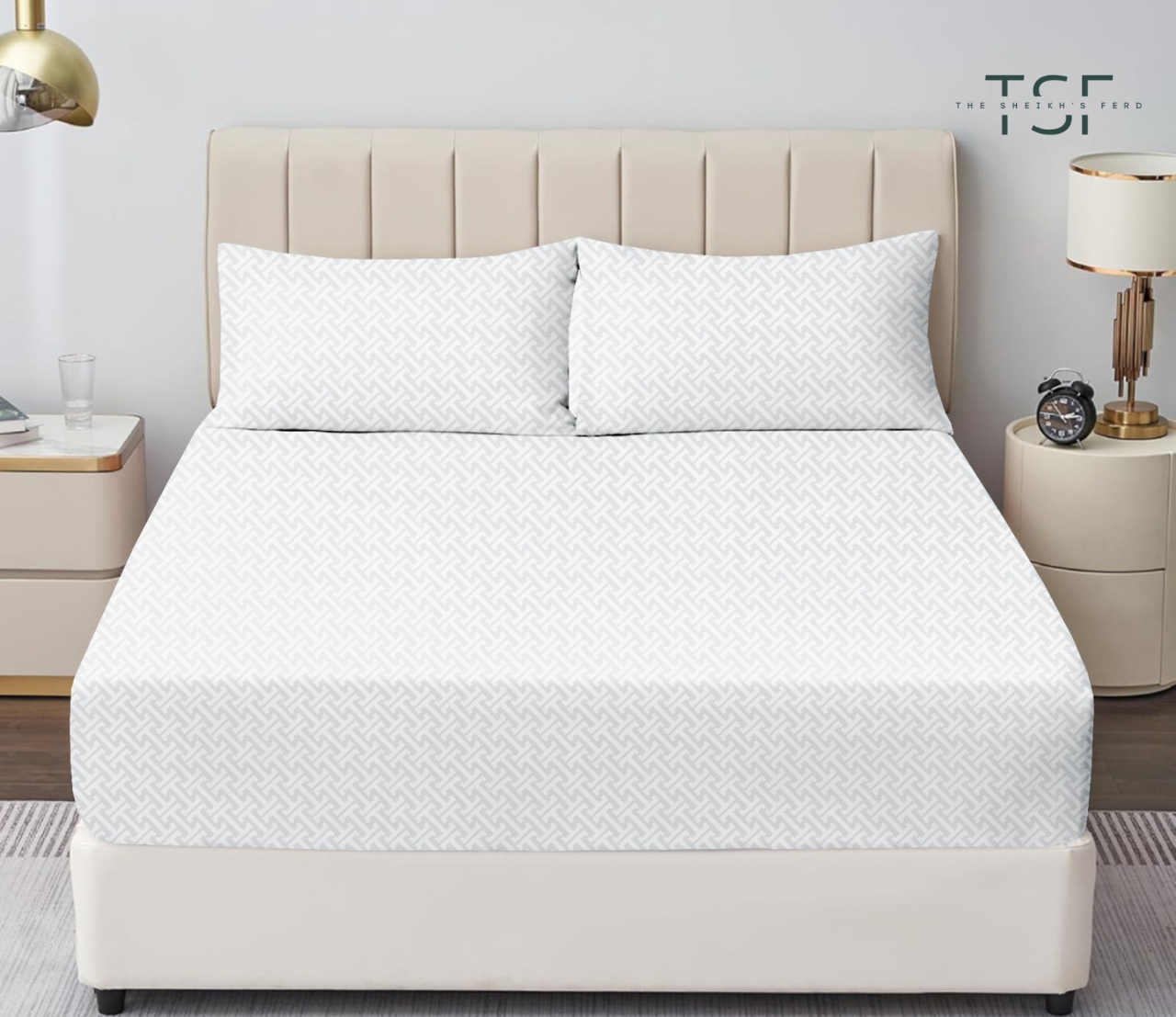 Cotton Bedsheet Double Bed-Mellani-[TSF-M33]