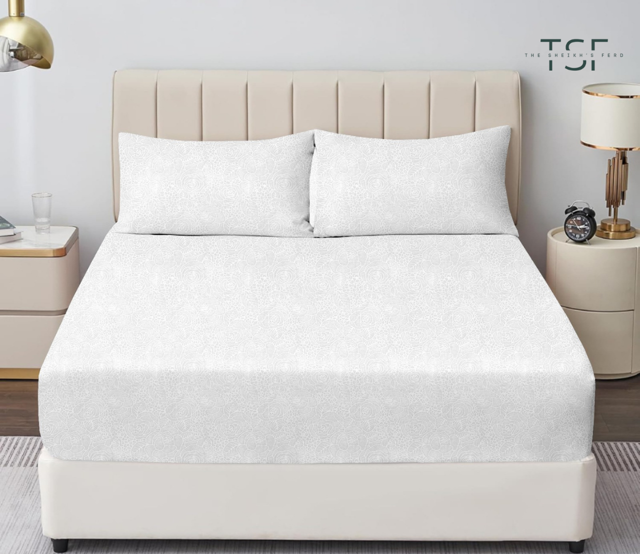 Cotton Bedsheet Double Bed-Mellani-[TSF-M41]