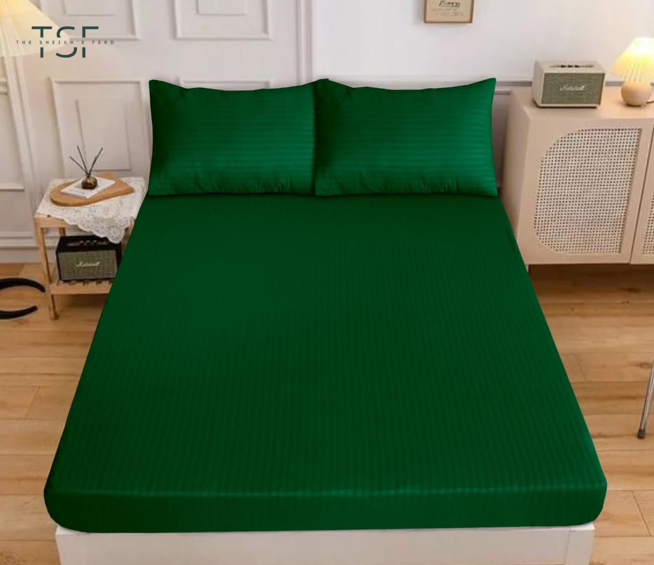 Fitted Bedsheet Double Bed Fine Quality-[TSF-N51]