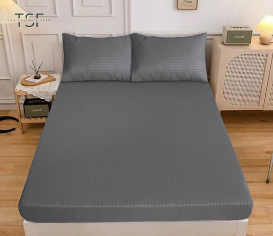 Fitted Bedsheet Double Bed Fine Quality-[TSF-N52]