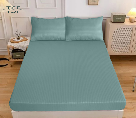 Fitted Bedsheet Double Bed Fine Quality-[TSF-N53]