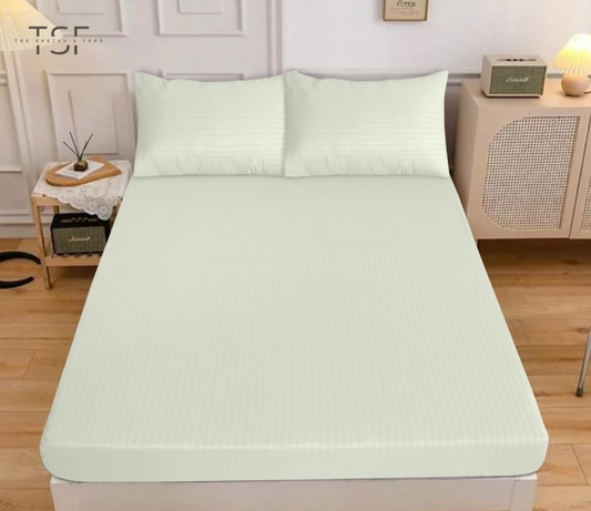 Fitted Bedsheet Double Bed Fine Quality-[TSF-N54]