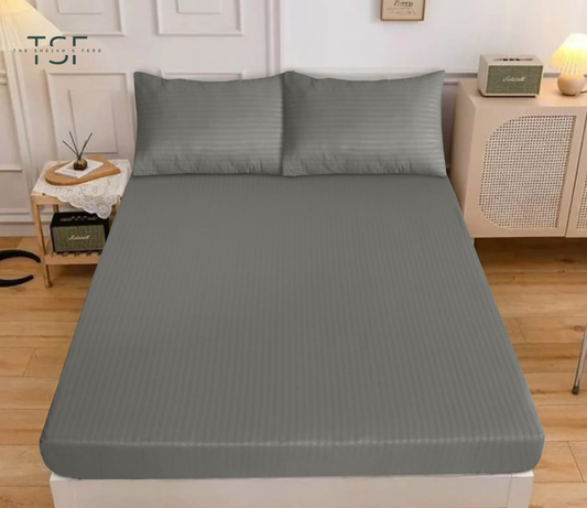 Fitted Bedsheet Double Bed Fine Quality-[TSF-N57]