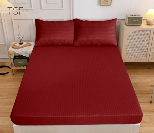 Fitted Bedsheet Double Bed Fine Quality-[TSF-N58]