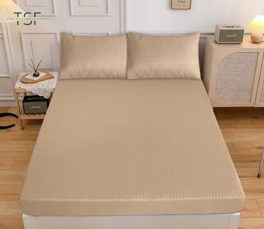 Fitted Bedsheet Double Bed Fine Quality-[TSF-N59]